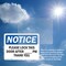 Signmission Please Lock This Door After _ Pm Thank You, 7 in W x Rectangle, Vinyl Decal OS-2PACK-NS-D-57-L-17520 - alternate 4